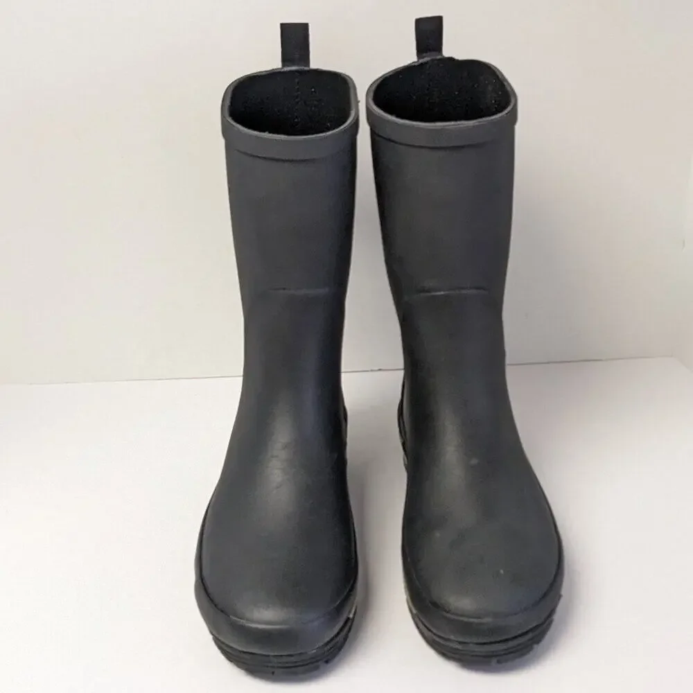 Kamik Lars Waterproof Rain Boots, Black, Men's 8 M
